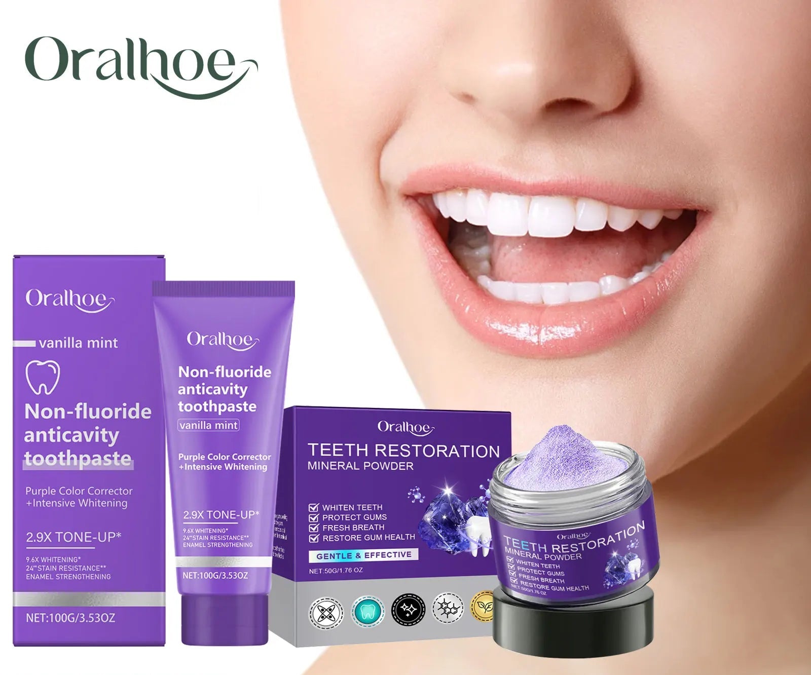 Nova White™ - Pasta y Polvos Blanqueadores Corrector de Color (Tecnología V34)